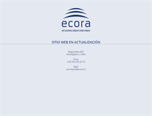 Tablet Screenshot of ecora.cl